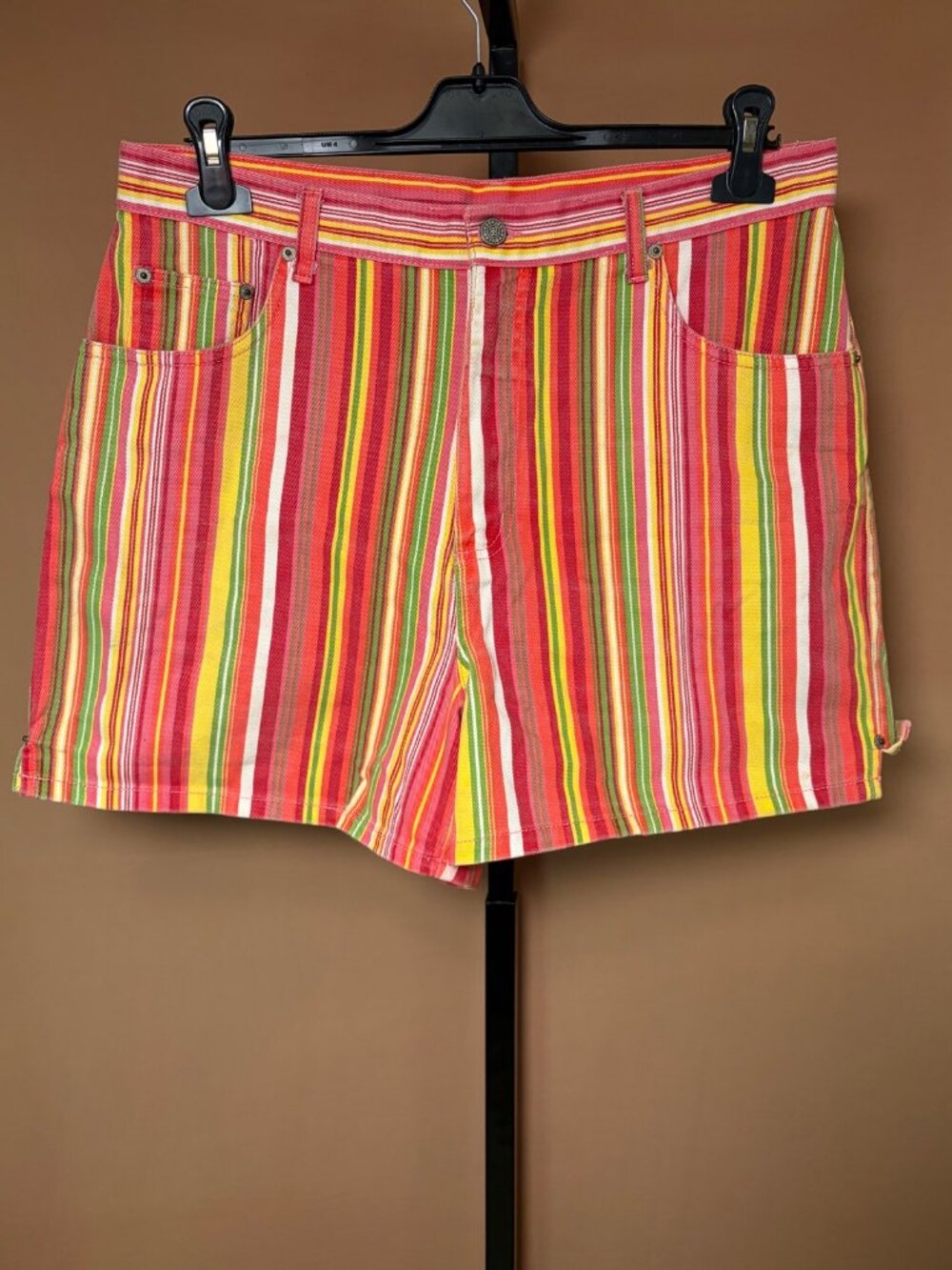 Bill Blass Jeans Colorful Striped Shorts - Size 14